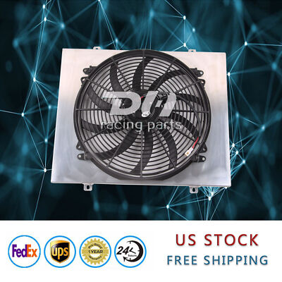 Aluminum Radiator+Fan for Chevy Nova PRO Series 68 69 70 71