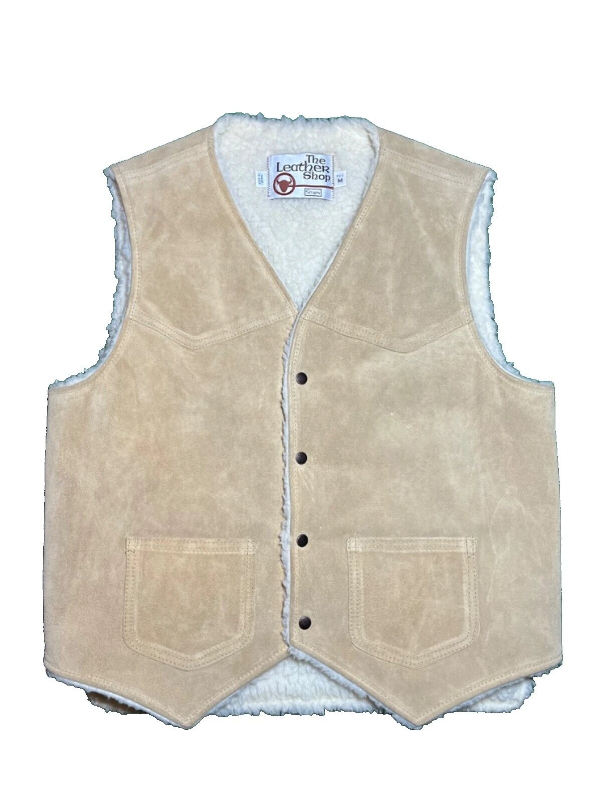 Chalecos Vintage 1980s de Gamuza para hombres