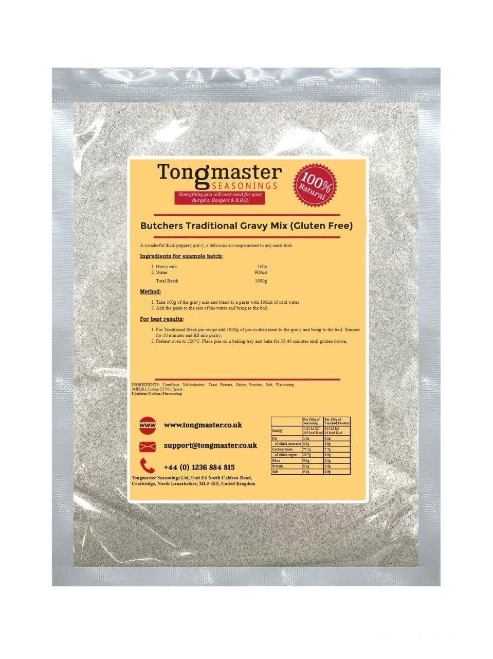 Butchers Traditional Gravy Mix (Gluten Free) - 200g
