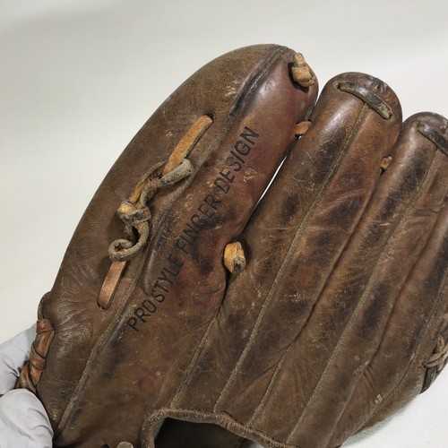 Guante de béisbol vintage Stan Musial Montgomery Ward 60-21206 derecho como está - Imagen 10 de 12