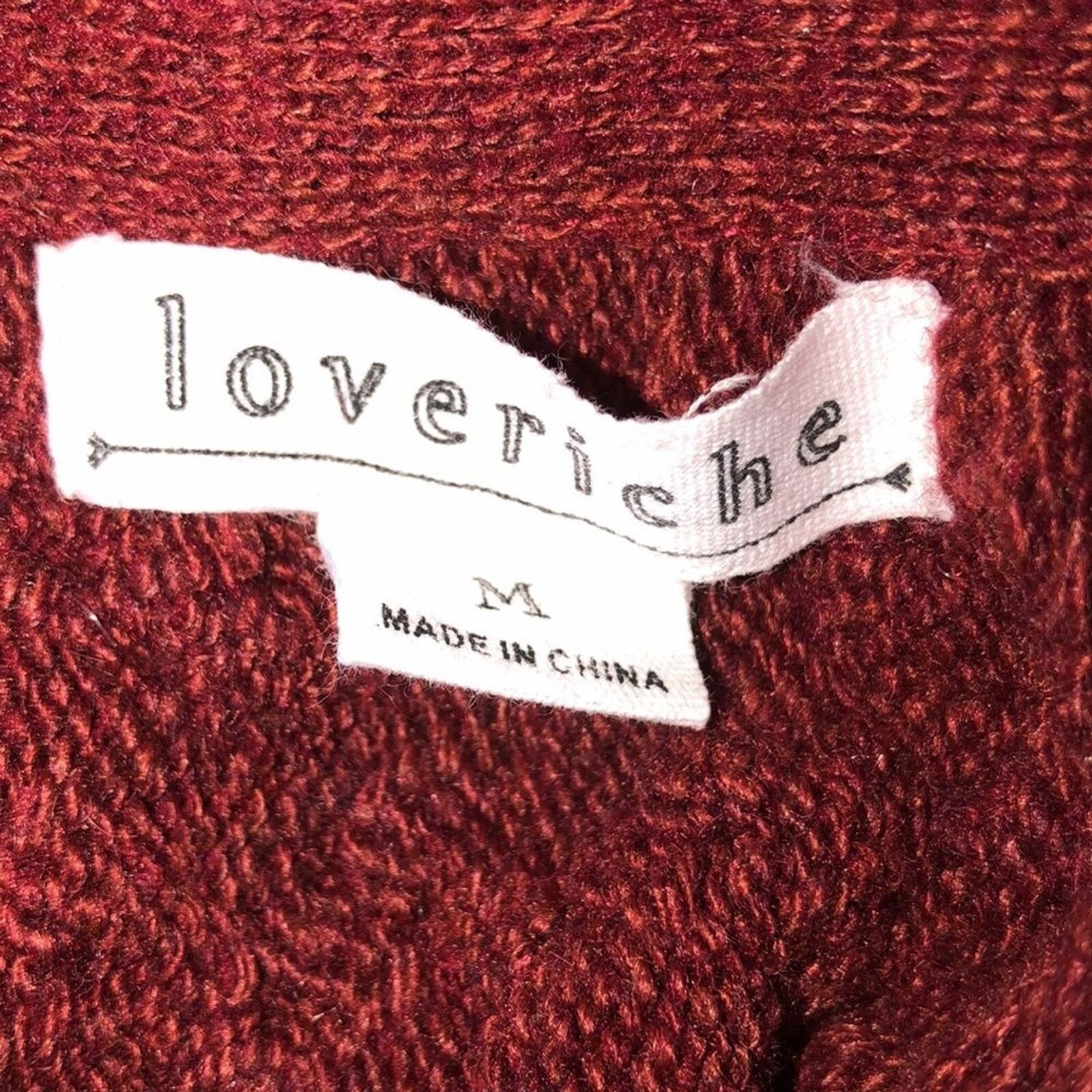 Loveriche size medium cranberry sweater knit dress - image 4