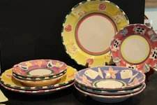 ARTE BELLO 3 DINNER 12 1/2", 4 SALAD 8 1/2", 3 BOWLS 9 7/8"