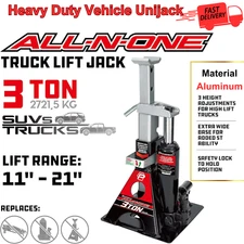 Powerbuilt 3 Ton, Bottle Jack and Jack Stands in One, 6000 Pound All-in-One Car
