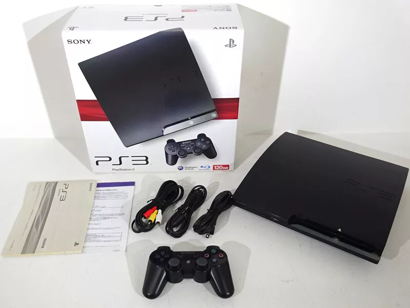 PS3 Charcoal Black CECH 2000A 120GB Console Box Sony PlayStation 3