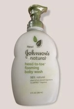  1 Johnson  s Baby Naturals Head To Toe Wash Tears 97 Naturally Derived New 9 Oz
