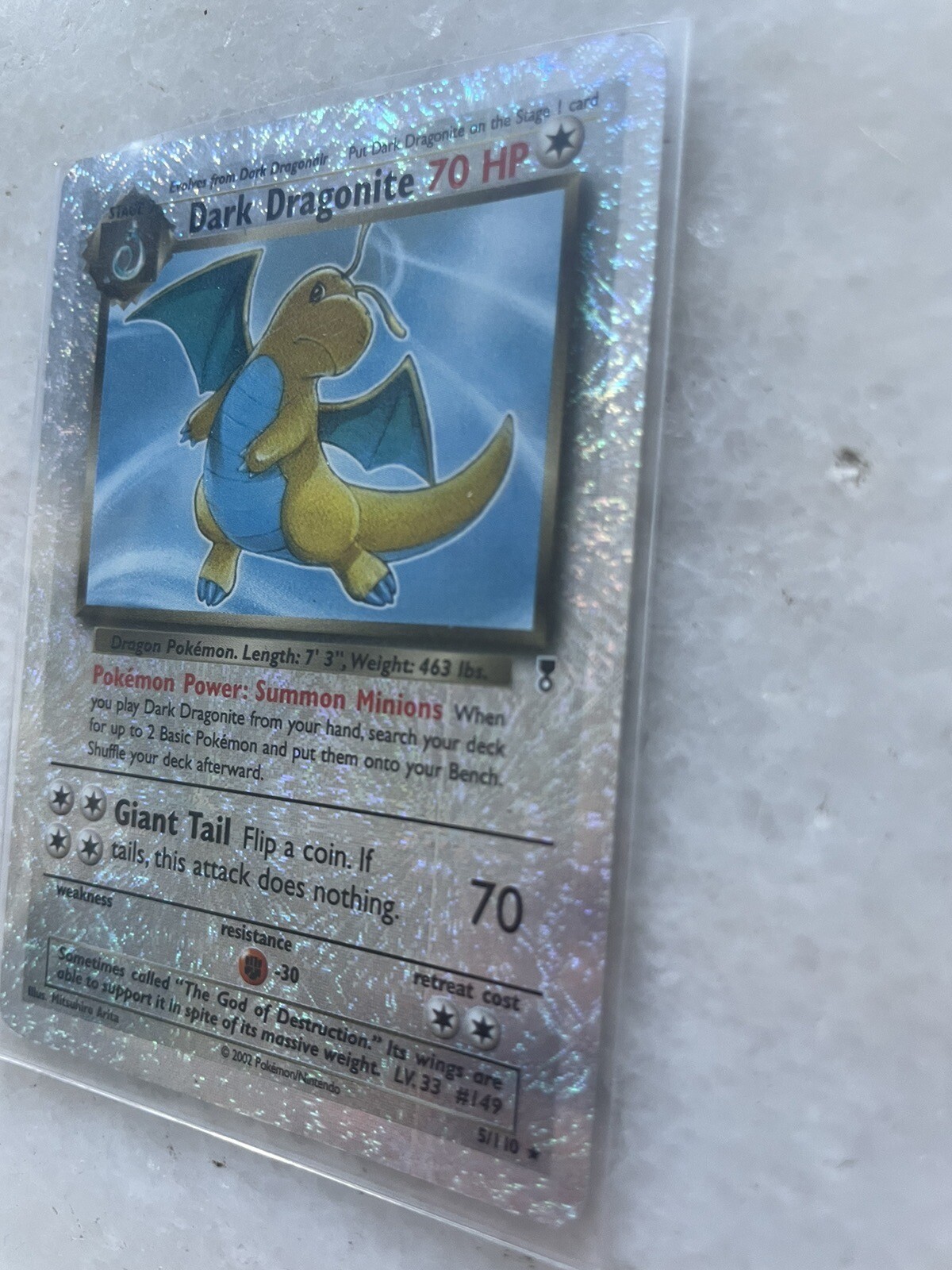 Pokemon Card Dark Dragonite 5/110 Reverse Holo Legendary Collection MP