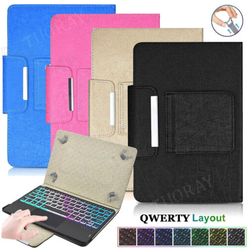 Backlit Keyboard With Touchpad Case Mouse For TCL Tab 10L 10s 10 5G 9183W 10.1" - Afbeelding 1 van 50