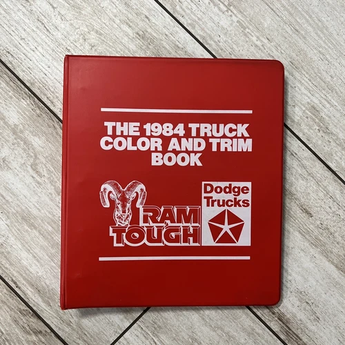 1984 DODGE TRUCK Dealer Color and Trim Book 4x4 D150 RAM Ramcharger B Van Mopar