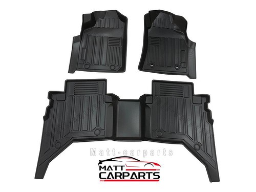 3D TPE Door Sill Covered Floor Mats for Toyota Hilux Dual Cab 2005-2015 - Picture 8 of 11