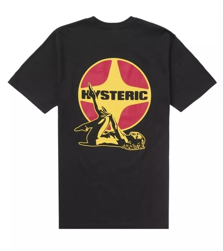 T shirt homme XXL Supreme x Hysteric Glamour Pin Up noir neuf en plastique FW24 rare