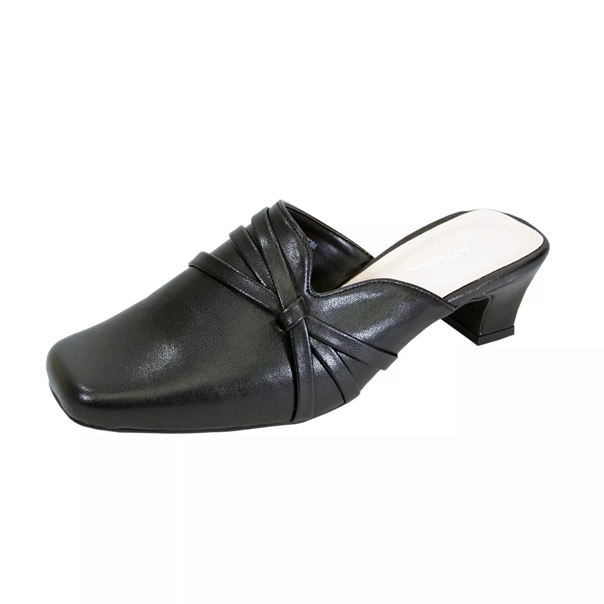 PEERAGE Claudia Women s Wide Width Casual Dress Mules