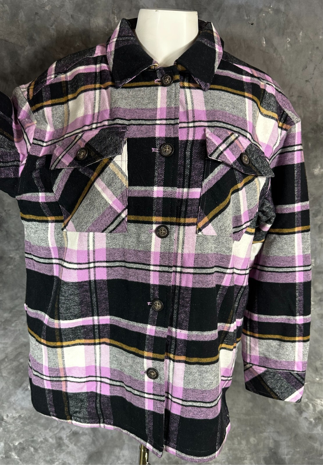 Barbour Women's Fairbarn Overshirt Multi Check Jacket sz 8 (14821) NEW image 2