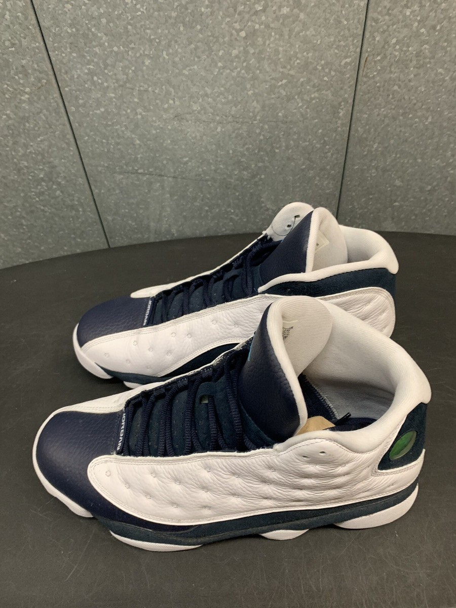 jordan 13 white carolina navy
