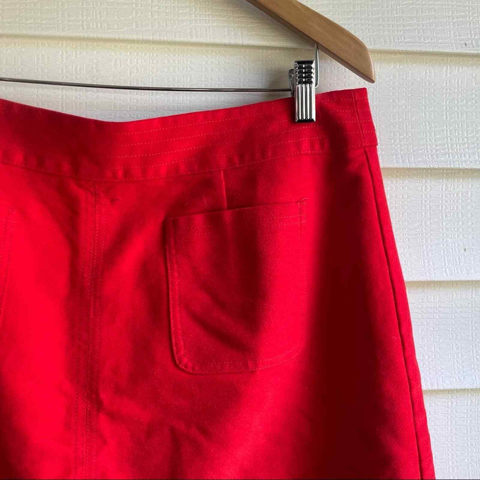 Boden Dorchester Mini Cherry Red Skirt Size 10 Petite Gem