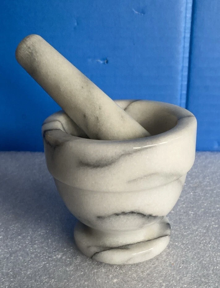 Cooks Club Mable Mortar 3” X 3.25” & Pestle 4” X 1”