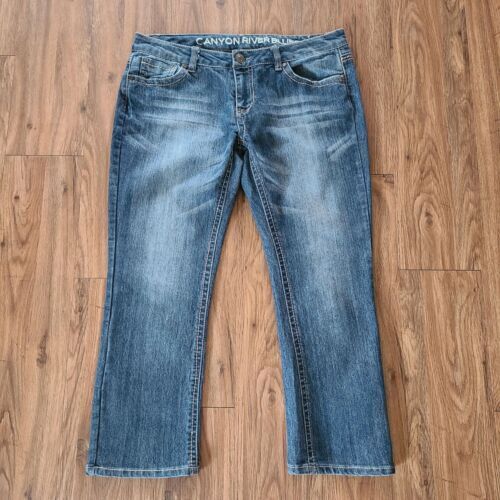 Canyon River Blues Damen Cropped Capri Jeans gerades Bein niedriger Bund Größe 10 - Bild 3 von 10