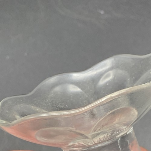 Vintage Petite Taper Candle Holder set Clear Manganese Glass UV 365nm - Picture 9 of 10
