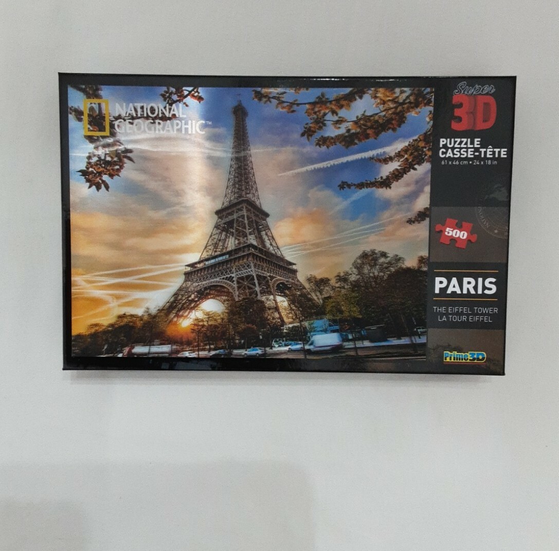 National Geographic Super 3D The Eiffel Tower 500pc Puzzle *BRAND