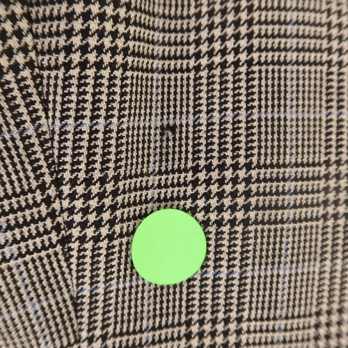 VTG Prince of Wales Check Jacket M Gray Glen Plaid 100% Wool Blazer Italy 42S - Picture 13 of 20