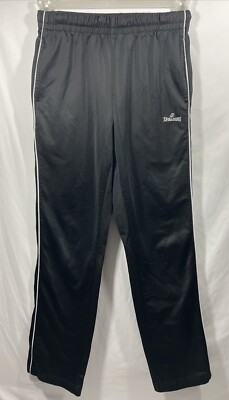 Spalding Smooth Poly Boys Black w/Side Stripe L 14/16 Pull Spalding Smooth Poly Boys Black w/Side Stripe L 14/16 Pull