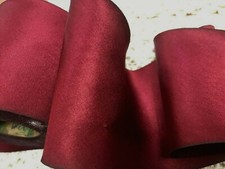 silk ribbon hand dyed 2.5" on the bias 1yd made in USA valentina