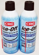 2 Pack CRC 05346 Ice-Off Windshield Spray De-Icer 12 Oz Melts Ice Snow Frost