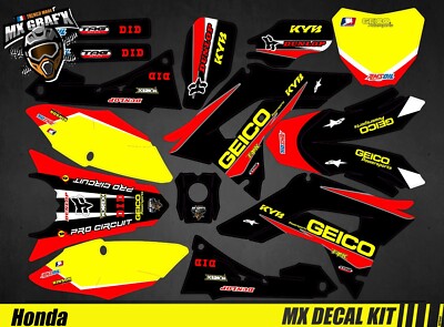 Motorrad Deko Kit für / Mx Decal Kit for Honda CRF - Geico