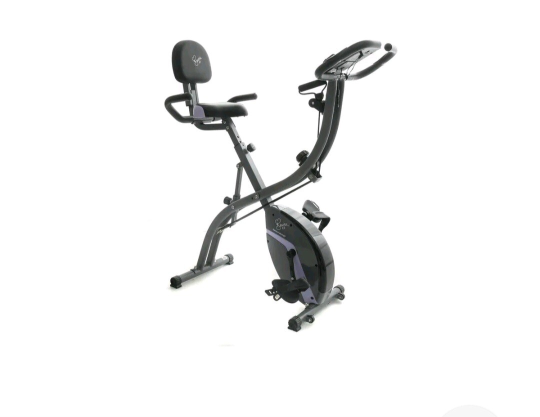 Davina McCall Folding Exercise Bike With Resistance Bands eBay