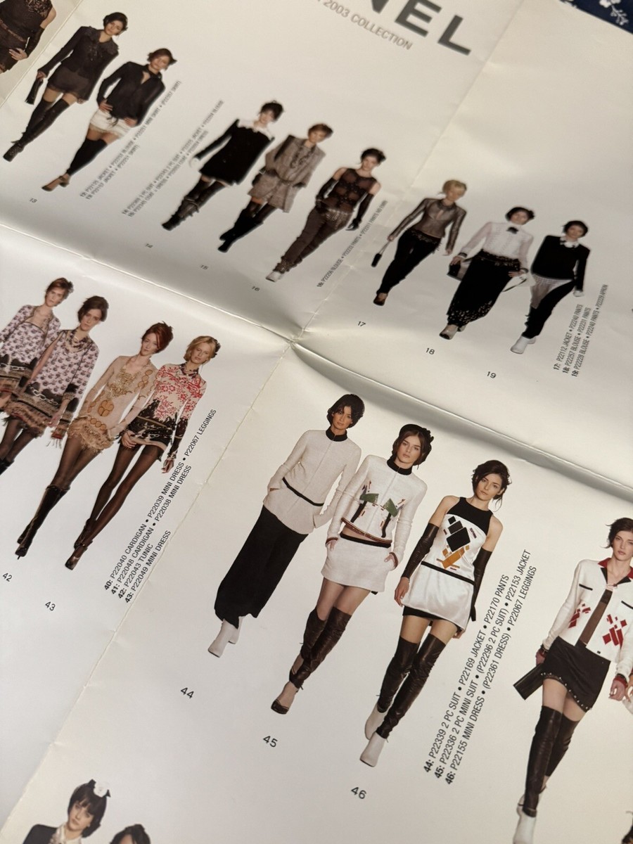 Chanel Fold Out Poster Fall/Winter 2003 37 X 23 Inches 81 Looks | eBay