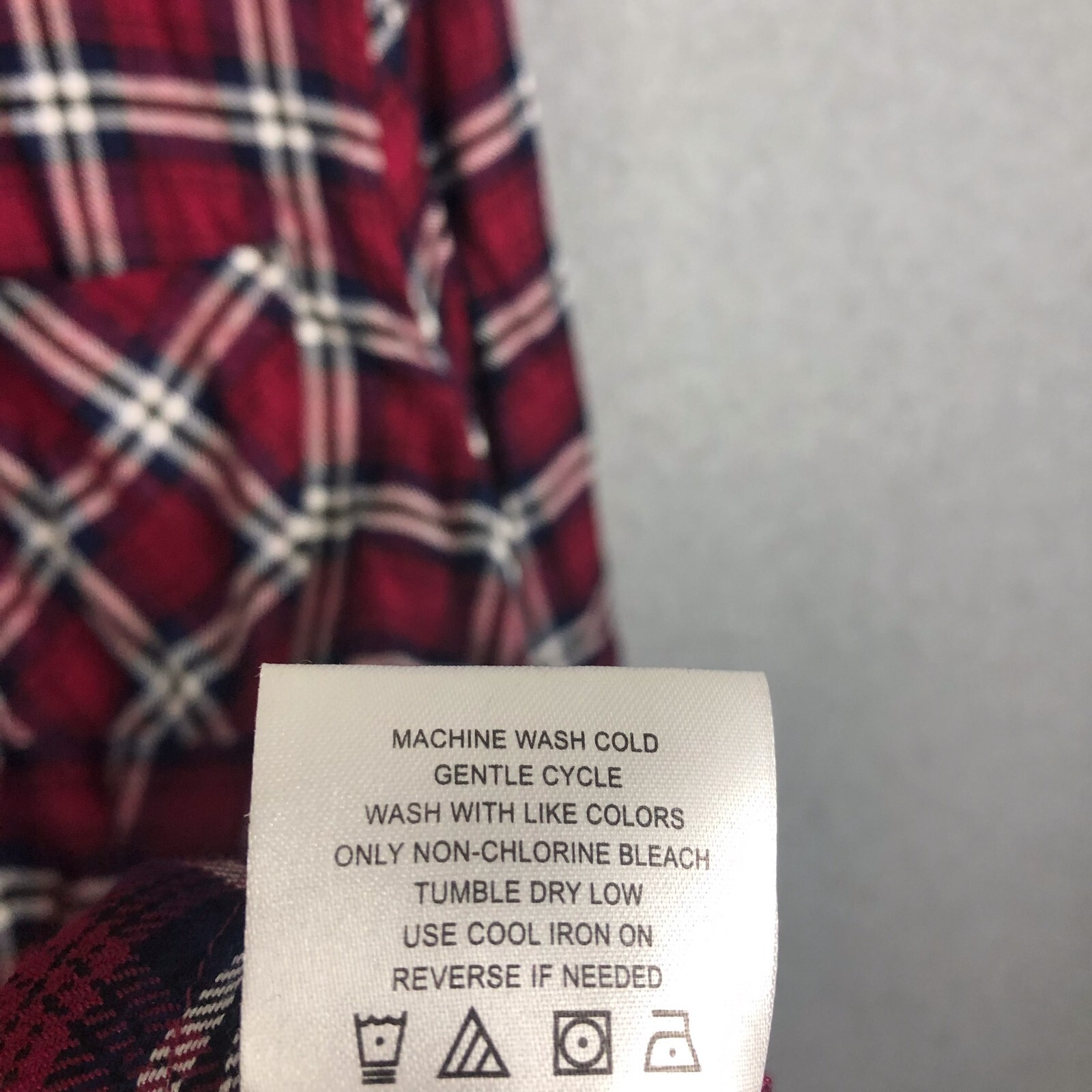 Threads 4 Thought Red Button Down Plaid Tunic Siz… - image 5