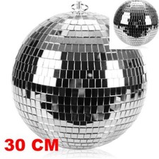 30CM Spiegel-Glitzer-Disco-Kugel Leichter Silberbarren Diskokugel KTV Bühnendeko