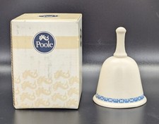 Seltenes Sammlerst&uuml;ck 80er Jahre POOLE KERAMIK Glocke im Originalkarton