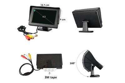 Monitor Retromarcia LCD TFT 3,5" Colori Per Auto E Camper - Sistema A Scomparsa - Foto 2