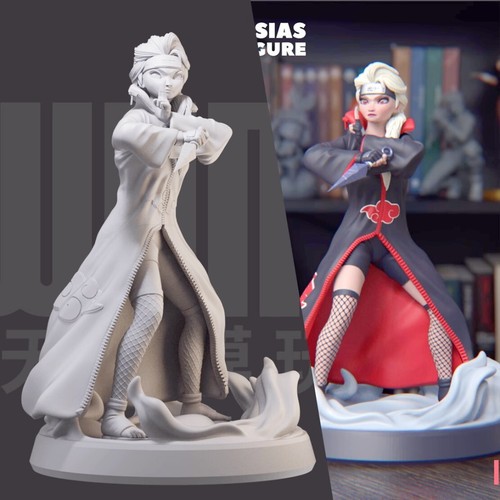 1/24 resin figures model Ninja version of Princess Elsa Unassembled unpainted - Picture 3 of 9