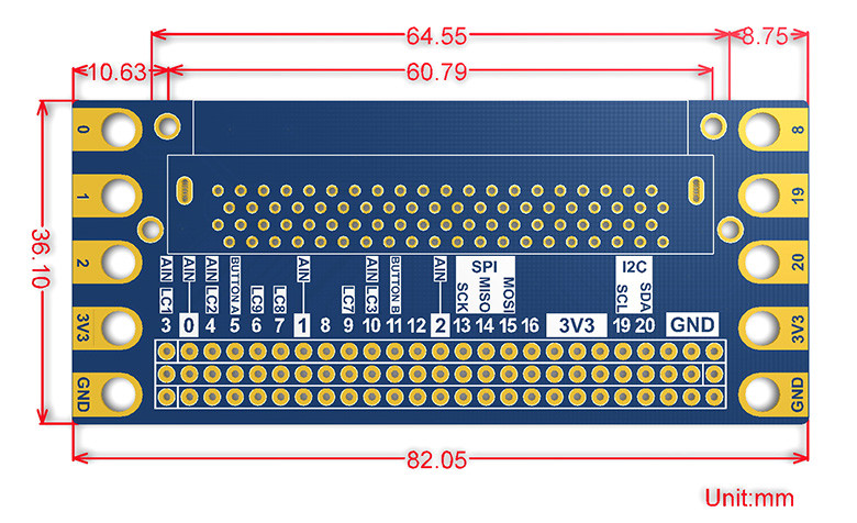 Micro:bit Edge Connector Expansion Board Breakout I/O Pins for Easy Use thumbnail