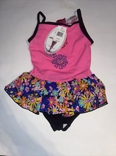 Moret Leotard Bodysuit Skirt Skirtall Cami Dance Stud Boxy Flowers Pink/black