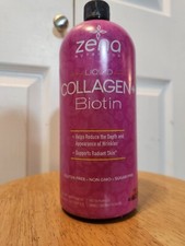 Zena Liquid Collagen  Biotin, 2500mg of Bioactive Collagen Peptides and 5000mcg