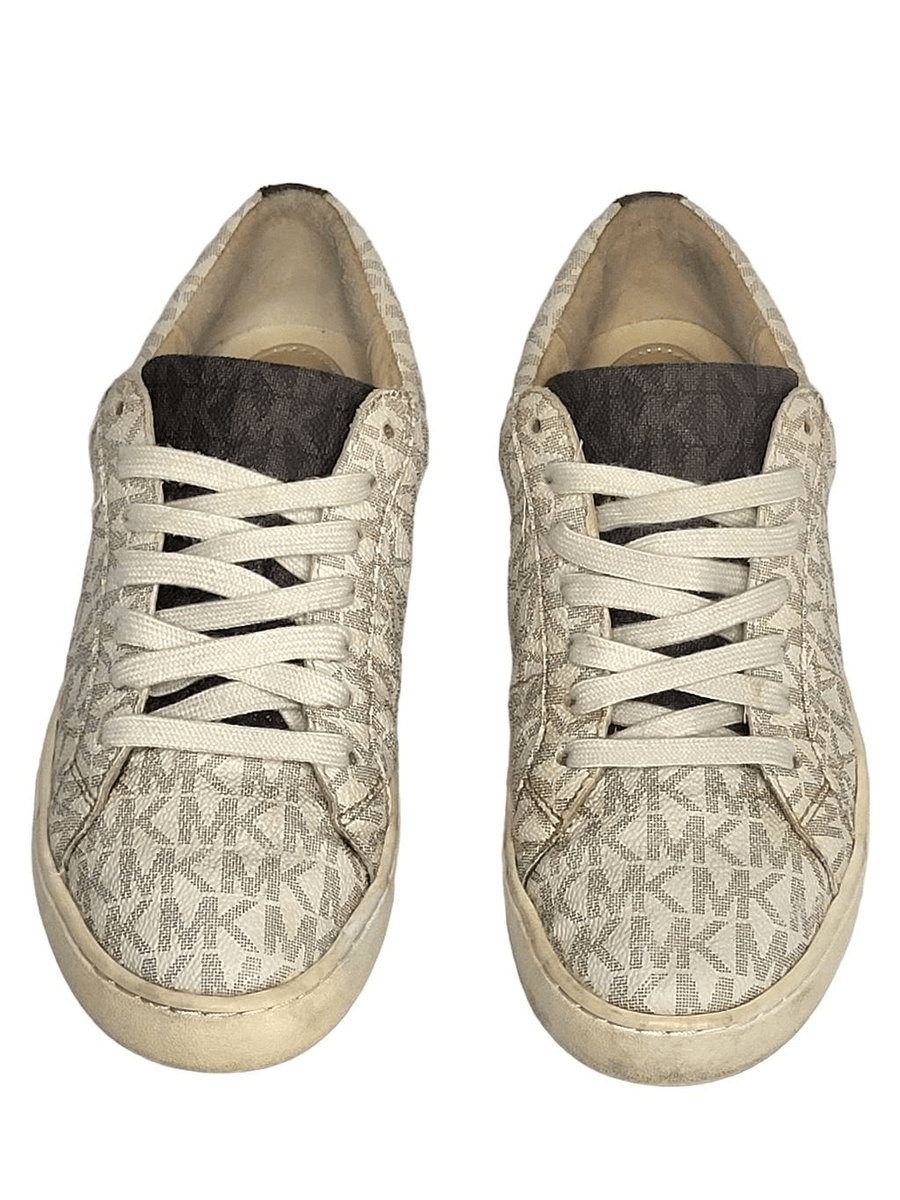 Michael Kors Women's Keaton Lace Up Shoe Tan|Beige Size 6M