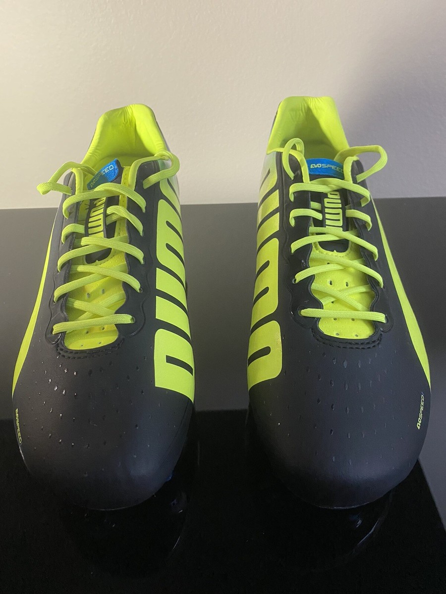 Puma EvoSPEED 1.2 SG Black Electric Yellow Size 9.5 US 8.5 Puma EvoSPEED 1.2 SG Black Electric Yellow Size 9.5 US 8.5