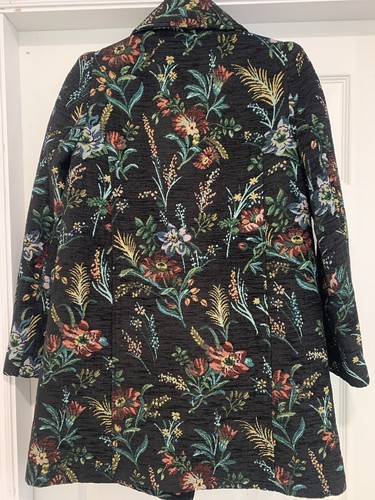 Abrigo Tapiz Floral Ba&Sh Wylie Doble Pecho Jacquard Brocado Chaqueta Talla S - Imagen 4 de 11