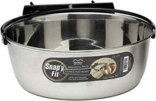 MidWest Homes for Pets Snap'y Fit Stainless Steel Dog Food Water Pet Bowl 2 qt.
