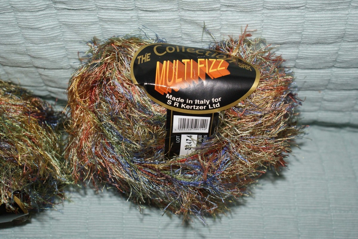 Multi Fizz S.R. Kertzer Yarn Color 614 Made in Italy Knit Crochet