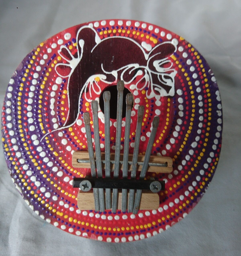 Karimba – Pianoforte In Miniatura Aborigenale Dipinto A Mano, Strumento A Percussione - Foto 3