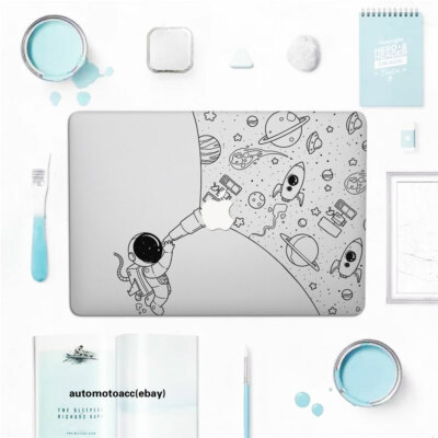 2in1 Astronaut's Telescope Hard Case For Macbook Pro 16 14 15 13 Air 11 12 inch