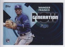 2022 TOPPS BASEBALL WANDER FRANCO RC GENERATION NOW ROOKIE GN-4 INSERT Rays