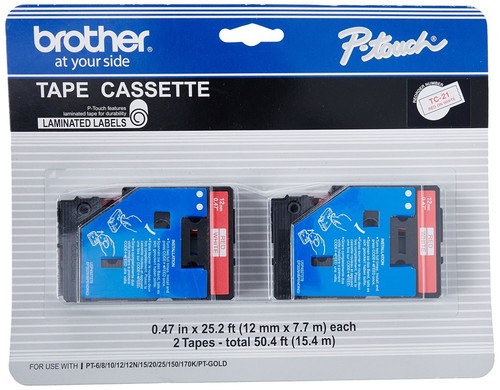 Cintas Brother PT-170k P-touch: tamaño seleccionado y color de cinta TC para fabricante de etiquetas PT170 - Imagen 9 de 12