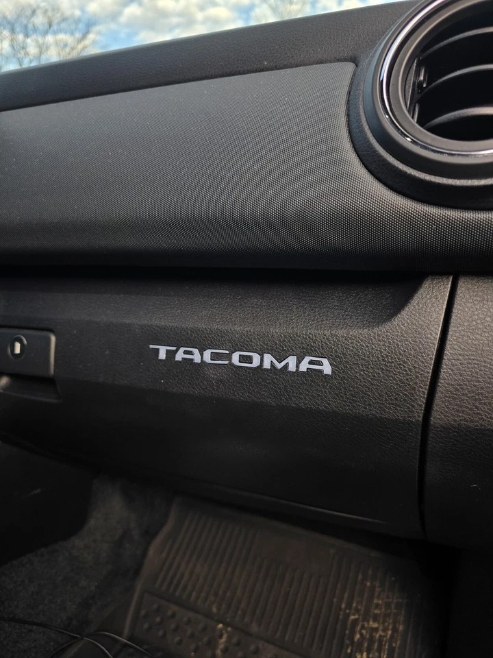 tacoma glove box letters inlay (flush mounted) GREY Color Matched To Interior - Image 2 of 2