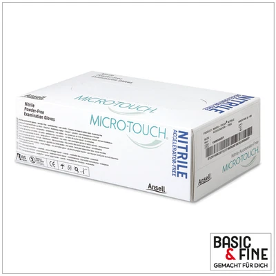 ANSELL Nitril Einweghandschuhe S M L XL blau, 1 Box = 100 St., MHD abgelaufen, € 1,99