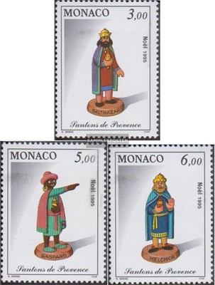Prophila Collection Monaco 1995 – Bloc De 3 Timbres Noël Santons, Neufs Avec Gomme D’origine, MNH, Pour Collectionneurs