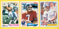 1981-1982 Topps CRAIG MORTON Denver Broncos 3-Card Lot